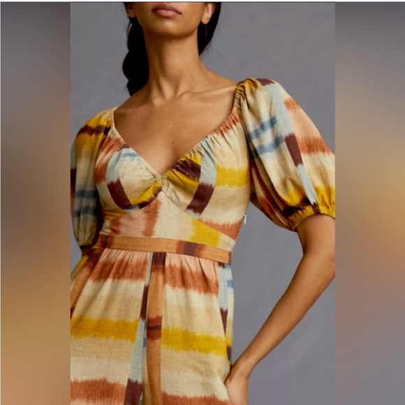 NWT Anthropologie Ranna Gill Tie Back Jumpsuit Size Large - Picture 3 of 16